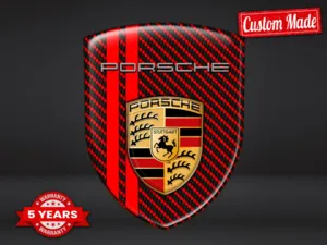 Porsche Autocollants Pare-Chocs Sport Personnalisé Minimal